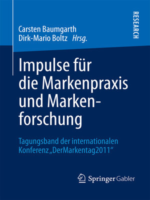 cover image of Impulse für die Markenpraxis und Markenforschung